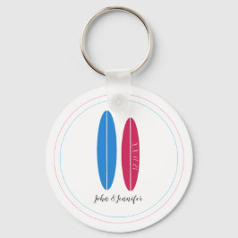 Chaveiro surfboard casamento/ aniversário marido e esposa