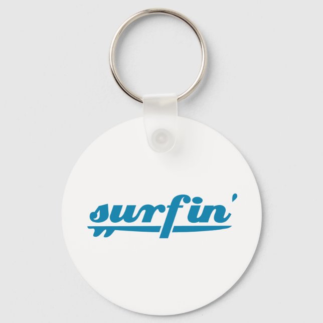 Chaveiro Surfin surfboard azul (Frente)