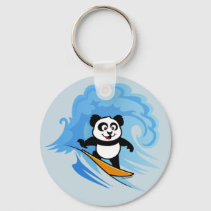 Chaveiro Surfing Panda