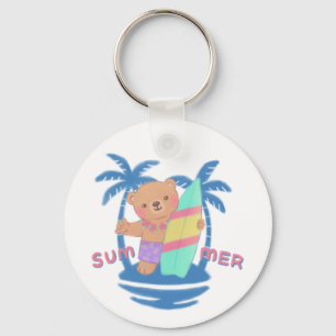 Chaveiro Surfista de Urso de Teddy Summer no Havaí