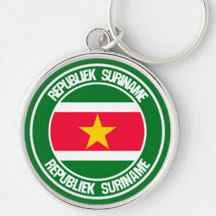 Chaveiro Suriname Round Emblem