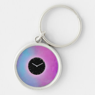 Chaveiro Surreal Black Clock Face