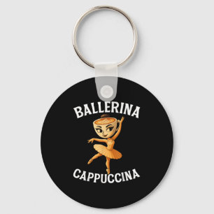 Chaveiro Surreal italiano Brainrot Memória Ballerina Cappuc