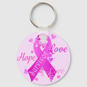 Chaveiro Survivor Love Hope Cure