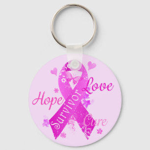 Chaveiro Survivor Love Hope Cure