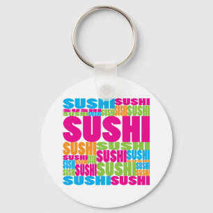 Chaveiro Sushi colorido