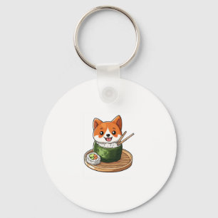 Chaveiro Sushi Shiba � Cachorro de Comida Divertido