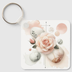 Chaveiro Sussurro de uma Rosa - Uma Legância Sonhadora de A