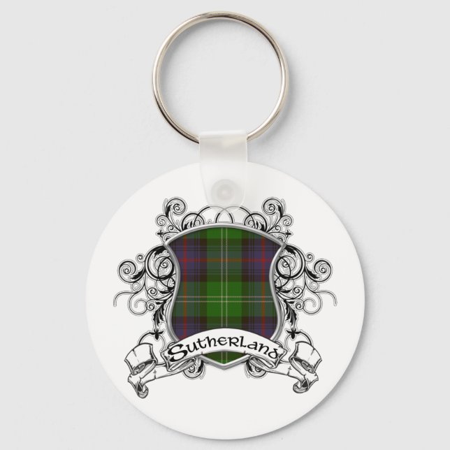 Chaveiro Sutherland Tartan Shield (Frente)