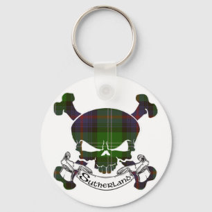 Chaveiro Sutherland Tartan Skull
