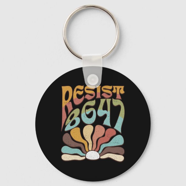 Chaveiro Sutil Resist 8647 Trump Resist Trump Protest Boho (Frente)