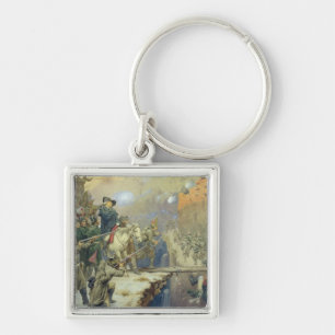 Chaveiro Suvorov que cruza a ponte do diabo em 1799, 1880