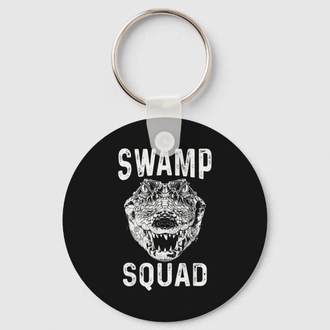 Chaveiro Swamp Alligator Squad Reptile Gator Lovers Funny  (Frente)