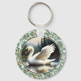 Chaveiro Swan Glides Gracefully on Lake