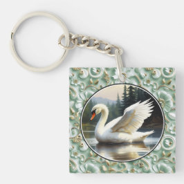 Chaveiro Swan Glides Gracefully on Lake