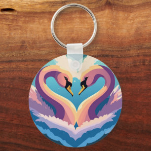 Chaveiro Swans In Love