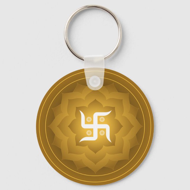 Chaveiro Swastika Lotus Design (Frente)