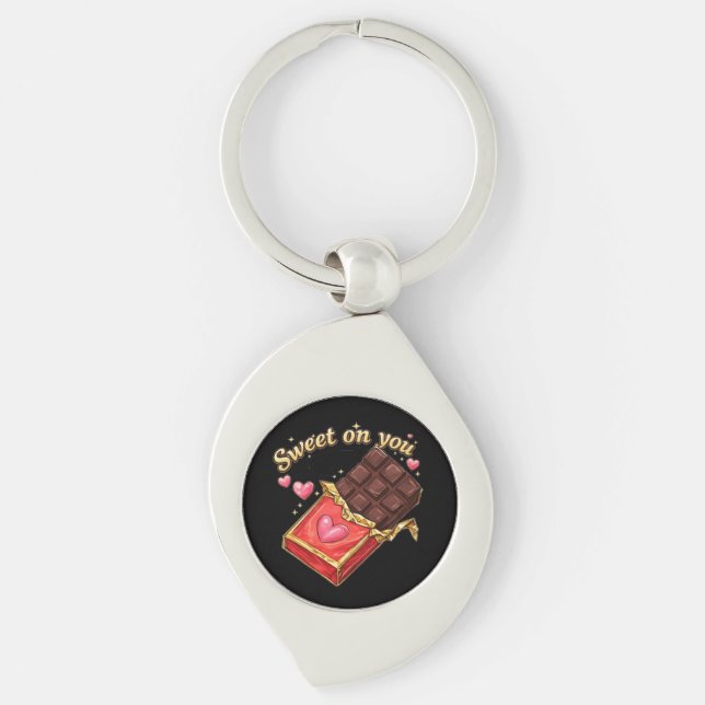 Chaveiro SWEET ON YOU VALENTINE DESIGN Acrylic Keychain (Frente)
