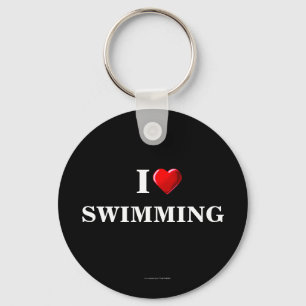 Chaveiro Swimming: I Love Swimming keychain