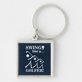 Chaveiro Swing Como Um Golfe De Golfe