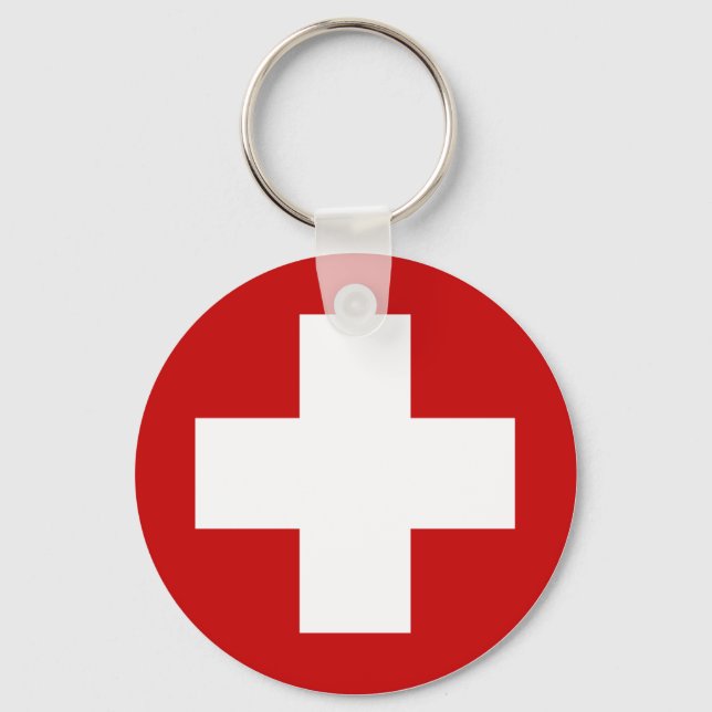 Chaveiro Swiss Red Cross Emergency Recovery Roundell (Frente)