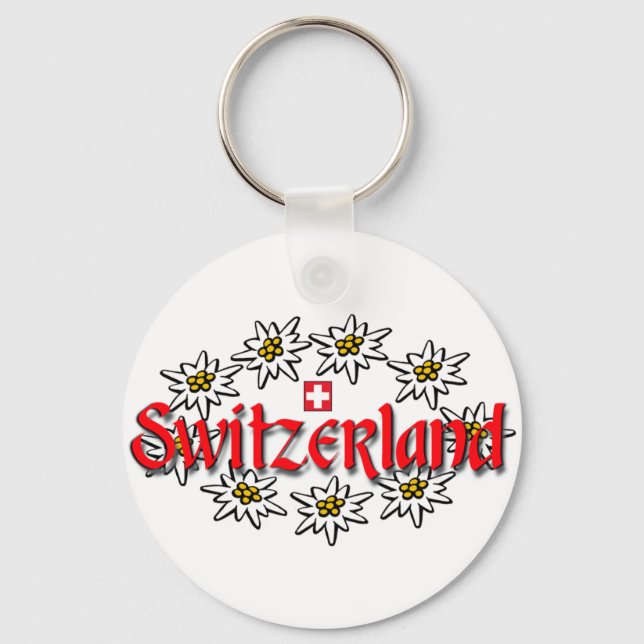 Chaveiro Switzerland Edelweiss Keychain (Frente)