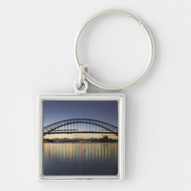 Chaveiro Sydney Harbor Bridge e Sydney Opera House em (Frente)