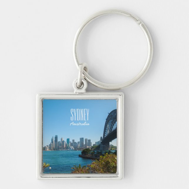 Chaveiro Sydney Harbor Bridge & Skyline Austrália (Frente)