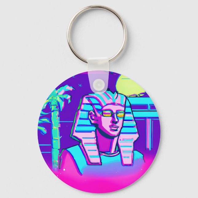 Chaveiro Synthwave Pharaoh (Frente)