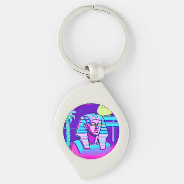 Chaveiro Synthwave Pharaoh (Frente)