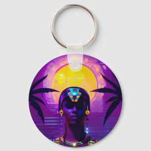Chaveiro Synthwave Pharaoh
