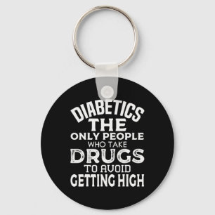 Chaveiro T1d Homens com Sensibilização para a Diabetes Tipo