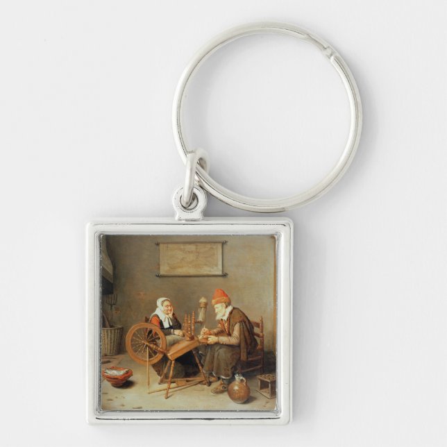 Chaveiro T31883 um interior com uma mulher adulta em um (Frente)