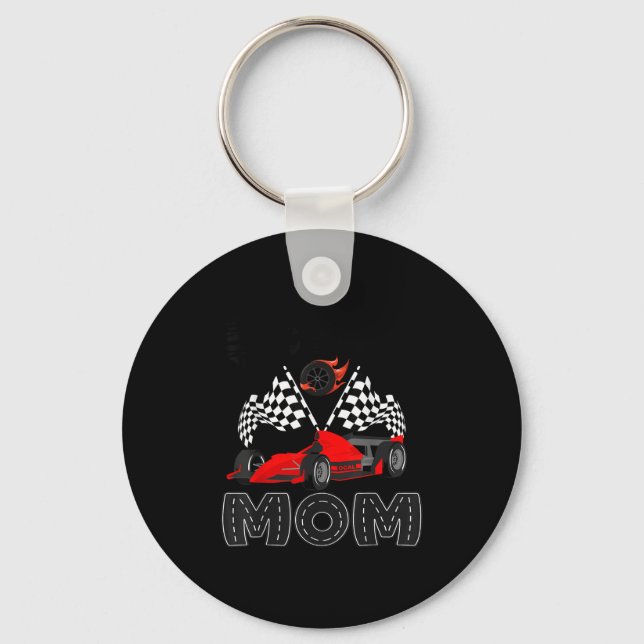 Chaveiro T Crew Mom Racing Car Birthday Boy Family Matching (Frente)