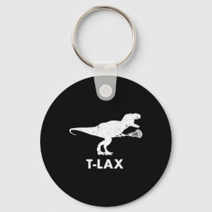 Chaveiro T-lax Dinossauro . Jogador de Lacrosse Dino Legal 