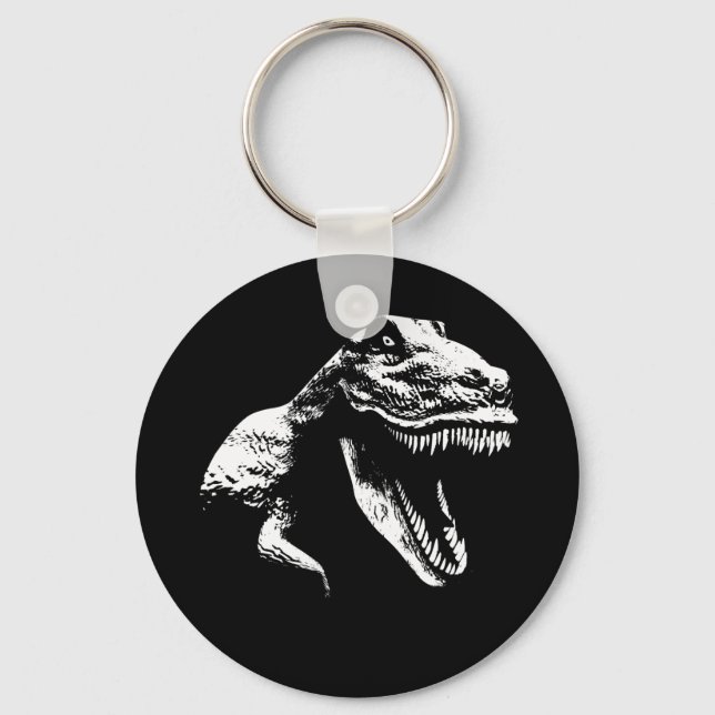 Chaveiro T Rex Branco (Frente)