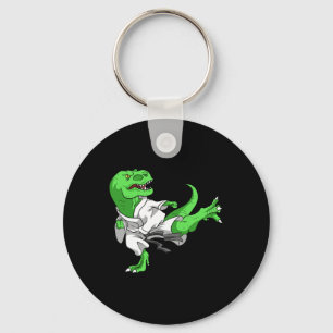 Chaveiro T-rex de karatê aluno dino professor dinossauro Ka