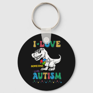 Chaveiro T.rex Dino Dinossauro Engraçado Eu Amo Alguém Com
