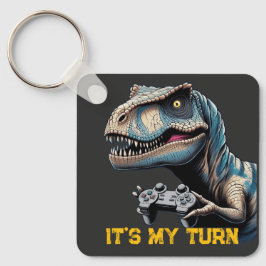 Chaveiro T-Rex Gamer It’s My Turn Design