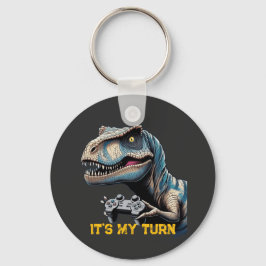 Chaveiro T-Rex Gamer It’s My Turn Design