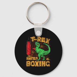 Chaveiro T-rex Odeia Boxe Boxeador Engraçado Dinossauro Tyr