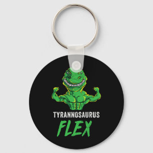 Chaveiro T Rex Workout Engraçado Dinossauro Giro Corte de P