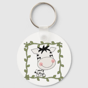 Chaveiro T-shirt e presentes da zebra do bebê