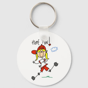 Chaveiro T-shirt e presentes do softball das meninas do