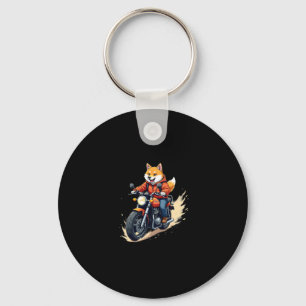 Chaveiro T-Shirt Engraçado, Shiba Inu, Moto, Cachorro, Fant
