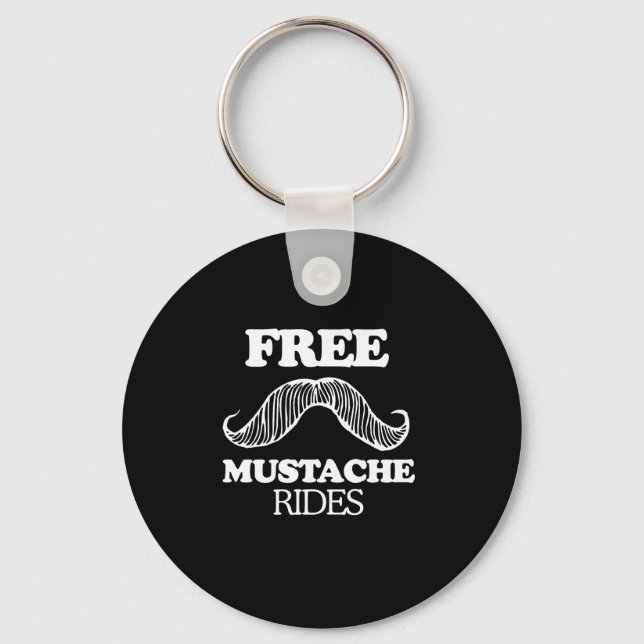 Chaveiro T-shirt FREE MUSTACHE RIDES (Frente)