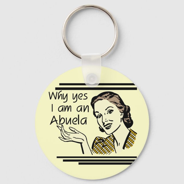 Chaveiro T-shirt retros e presentes de Abuela (Frente)