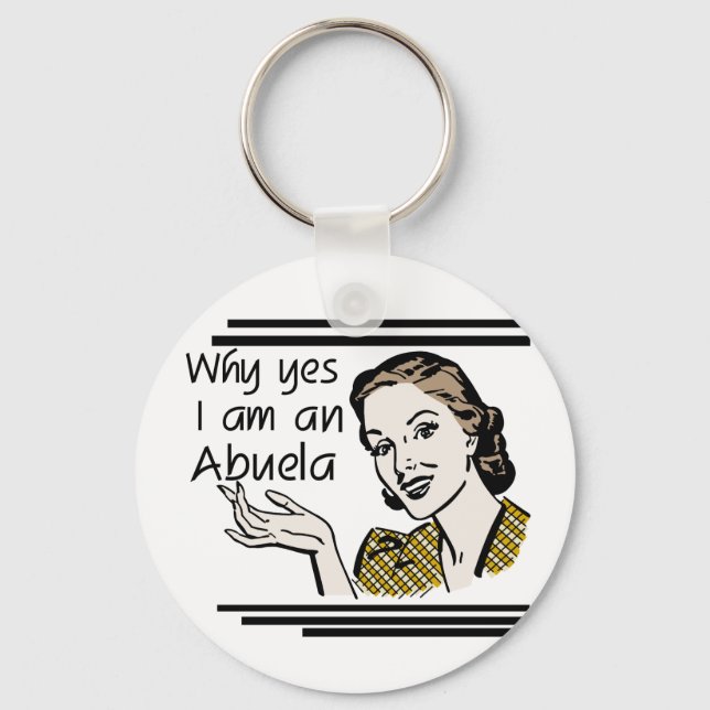 Chaveiro T-shirt retros e presentes de Abuela (Frente)