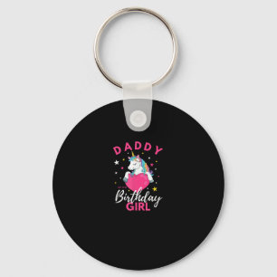Chaveiro T-Shirt Unicórnio do Papai da Menina de Aniversári