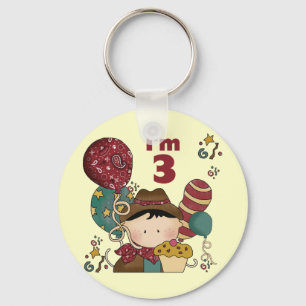 Chaveiro T-shirts e presentes aniversário de 3 anos